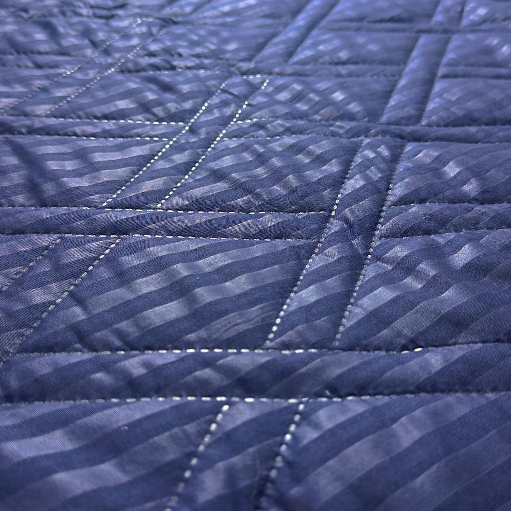 Colcha Española Doble Faz | Azul | Azul Oscuro